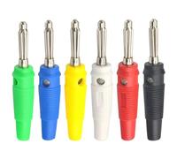 20 pz 4mm spina a Banana connettori for altoparlanti Audio amplificatore Binding Post spina jack a Banana for terminali dei cavi(Red (20Pcs))