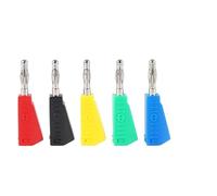 20 Pz 4mm Spina A Banana In Rame Puro Nichelato Pistola Tipo Lanterna Può Essere Inserito Test del connettore ad alta tensione Isolamento di saldatura(Green,20PCS)