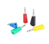 20 Pz 4mm Spina A Banana In Rame Puro Nichelato Pistola Tipo Lanterna Può Essere Inserito Test del connettore ad alta tensione Isolamento di saldatura(Blue,20PCS)