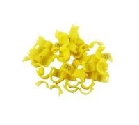 20 Pz Anello Clip Per Canarini Diametro Interno 2.7/3/4/4.5/5Mm Uccello Piccione Piccolo Pappagallo Anelli Per Gamba Uccelli Anelli Per Piedi Anello Per Clip Per Uccelli,Giallo,3 mm