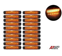 20 Pz Arancione Ambra 12V 6 Led Indicatori Laterali Luci Camion Rimorchio