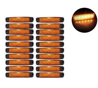 20 Pz Arancione Ambra 12V 6 LED Indicatori Laterali Per Camion Rimorchio Autobus