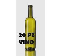 20 PZ BOTTIGLIA BORDOLESE 0,750CC VETROUVAG CONTENITORE VINO ACQUA ALIMENTI CASA