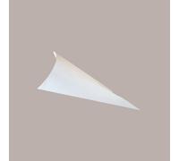 20 Pz Busta Cono Carta Grafica Seta Bianco Ideale per Confetti e Riso Sposi H190 mm