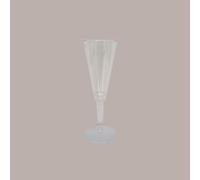 20 Pz Calice Champagne cc100 Trasparente completo di base