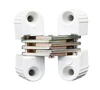 20 Pz Cerniere A Scomparsa Porta Pieghevole Barile Cerniera A Croce Tavolo Da Pranzo Invisibile Ferramenta For Guardaroba Accessori For Mobili Costruzione Robusta Funzionamento Fluido(White)