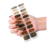 20 pz/confezione avvolge le donne polacche strisce multicolori autoadesive per unghie adesive strisce acriliche