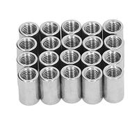 20 Pz Dado di Accoppiamento M8 X 1.25-12-L20mm Dado di Collegamento Filettatura Femmina In Acciaio Inox M8 Dado Connettore Asta Tonda