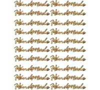 20 Pz Etichetta Rettangolare in Metallo Etichette Fibbia Fatta a Mano per Borsa Fai Te Accessori per Cucire 10x35mm