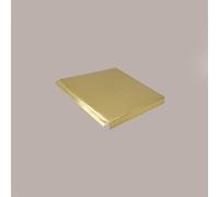 20 Pz Fondo Rialzato Oro per Scatola Trasparente Automontante 8x8 cm
