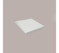 20 Pz Fondo Rialzato Pelle Bianco per Scatola Trasparente Automontante 9x9 cm