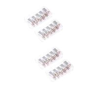 20 Pz forme di arte delle unghie Guida alla forma della punta per nail art forme delle unghie per costruttore gel uv unghie uv gel nail estensione delle unghie Silver CRILSTYLEO