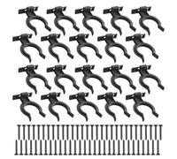 20 Pz Ganci per Zoccolo Cucina, Clip per Zoccolo da Cucina, Fissaggio per Battiscopa da 32-36 mm, Clip da Cucinas, Gancio Battiscopa Zoccolino Cucinas, con 60 Viti
