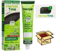 20 pz Ingrosso Crema-Henna colorante N°7 nero naturale 'Herbal Time' 75 ML
