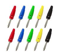 20 Pz/lotto 4 MILLIMETRI Spina A Banana Audio Altoparlante Connettori Amplificatore Binding Post Spina jack A Banana for Terminali dei cavi(10 Red 10 Black)