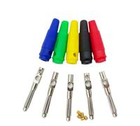 20 Pz/lotto 4 MILLIMETRI Spina A Banana Connettori Audio Amplificatore Altoparlante Binding Post Spina jack A Banana for Terminali dei cavi(Green 20Pcs)