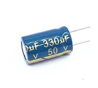 20 pz/lotto ad alta frequenza a bassa impedenza 50 v 330 UF condensatore elettrolitico in alluminio dimensione 10 * 17 330 UF 20%
