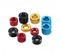 20 pz/lotto m3 rondella in alluminio M3 * 6 * 0.5/1/1.5/2/2.5/3/4/5/6/8/10mm M3 guarnizione piatta in alluminio anodizzato colorato-m3x6x0.5,sliver