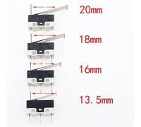 20 pz/lotto microinterruttore interruttore a pulsante 3 pin 1A 125V AC mini interruttore tattile leggero for mouse(13.5mm)
