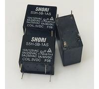 20 PZ/LOTTO Relè 100% originale S5H-5B-1AS 5 VDC S5H-12B-1AS 12 S5H-24B-1AS 24 4 PIN 10 A(S5H-5B-1AS)
