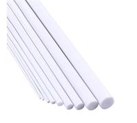 20 PZ Lunghezza 50 cm ABS Barra Solida Rotonda Diametro 1-15mm Plastica Bianca Bacchette for Saldatura Casa FAI DA TE Tavolo di Sabbia Modello di Costruzione fare(1x500mm)