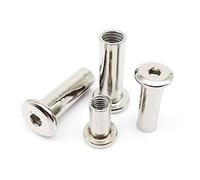 20 pz M3 M4 M5 M6 lungo In Acciaio Inox 304 Esagonale A Esagono Incassato Testa Mobili Rivetto Connettore Inserto Giunto Manicotto Dado (Color : 20pcs M3_Long 15mm)