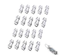 20 Pz M3 Morsetti per fune in acciaio inossidabile Morsetto per cavo a doppio bullone Morsetti per fune Morsetti Pinza