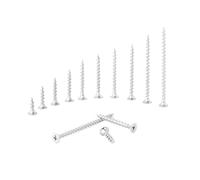 20 Pz M4 Viti Autofilettanti Phillips A Testa Piatta Viti for Cartongesso for Legno A Testa Svasata In Acciaio Inossidabile 15-70mm(Nickel M4x40 20pcs)