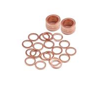 20 pz M5-M24 Rondella di Rame Massiccio Anello Piatto Guarnizione Spina della Coppa Paraolio Raccordi 10 * 14 * 1 MM Rondelle di Fissaggio Accessori Hardware(10X14X1.5mm)