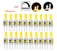 20 Pz Mini G4 Led Silicone Lampada 6W Dimmable Lampadina 12V Illuminazione Casa Cob Lampadine Bianco Freddo Faretto Caldo Bombillas Lamparas