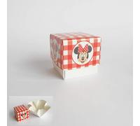 20 PZ MINNIE DISNEY PARTY Scatola Fleur portaconfetti 5x5x5 cm ROSSO 0LST
