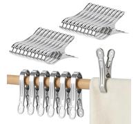 20 Pz Mollettoni Telo Mare, Molletta Grande, Mollette per Asciugamani da Spiaggia, Mollette Acciaio inox, Clips Mollettoni per Asciugamani Spiaggia Telo da Spiaggias Lenzuola Vestiti Piumoni