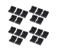 20 Pz Plastica Nera 3 X 3.7V 18650 Batterie 6 Pin Custodia Porta Batterie