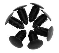 20 Pz Plastica Nera Auto Paraurti Porta Rivet Push Clips Per Foro Da 11Mm