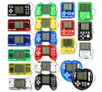 20 Pz Portachiavi con Gioco di Mattoni, Favori per Feste a Tema Videogiochi | Multicolore Mini Console Portatile per Compleanni, Feste, Bomboniere, Premi per Passa il Pacco e Ritorno per Bambini