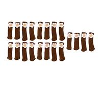 20 PZ Protezioni per il pavimento delle gambe della sedia Addensare i piedi del tavolo Coperture Coprigambe della sedia ad alta elasticità Set di tappi per mobili per pavimenti in (Caffè Fiore