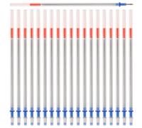 20 Pz Ricarica Per Penna A Inchiostro Gel Argento Da 07mm