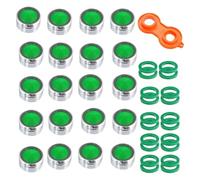 20 Pz Risparmio Idrico Rubinetto Della Cucina Del Bacino Gorgogliatore Nucleo Interno Splash Testa Accessori Filtro Di Uscita Cisterna Del'acqua Facile Da Installare(Brass 24MM)