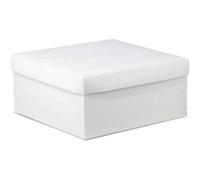 20 Pz Scatole bomboniere fondo coperchio 10x10x6 cm cartone bianco scatolina pie