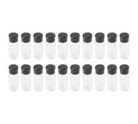 20 Pz / Set 100 Ml Spezie Shaker Barattolo di Condimento Nero Può2659