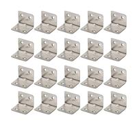 20 pz/set in acciaio inox a forma di L angolo Brace Heavy Duty giunto connettore ad angolo retto staffa mensola per legno lungo angolo brace
