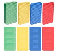 20 Pz Spessori in Plastica, Cunei e Spessori di Plastica, Guarnizioni per Vetri Piatta per Livellamento, Distanziatori per Porte e Finestre in Vetro (60 x 40 mm x 1,5/3/5/10 mm)