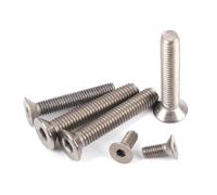 20 pz Vite a Testa Svasata Piatta con Esagono Incassato Titanio Puro Esagonale M2 M2.5 M3 M4 M5 M6, 20 pezzi, M2.5X20