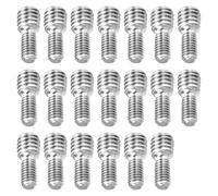 20 Pzz. Perni Filettati a Doppia Rstremità da M4x8mm a M6x6mm con Testa a Intaglio, Adattatori di Filettatura Maschio-Maschio per Riparazione di Mobili e Industriale