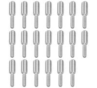 20 Pzz. Perni Filettati a Doppia Rstremità da M6x20mm a M10x20mm con Testa a Intaglio, Adattatori di Filettatura Maschio-Maschio per Riparazione di Mobili e Industriale
