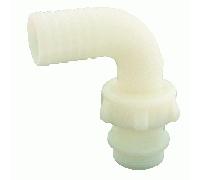 20 raccordo portagomma curvo in nylon 25mm pompa tubo porta gomma