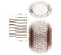 20 retine per capelli per panini a forma di U spille e bordi elastici invisibili, retine per capelli per creatore di danza