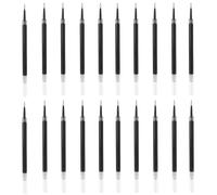 20 ricariche di inchiostro gel nero, 0,5 mm di spessore, altezza 11 cm, ricariche per penne a sfera gel, compatibili con la maggior parte delle penne a sfera a pressione