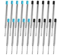 20 Ricariche Penne a Sfera G2 Standard Internazionale, Refill Compatibili con, Punta Media 1,0 mm, Lunghezza 99 mm, Set 10 Nero e 10 Blu per Biro a Scatto e Rotazione