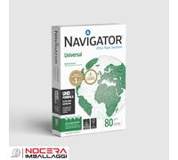 20 RISME 10000 FOGLI CARTA A4 NAVIGATOR BIANCA 80 GRAMMI FAX FOTOCOPIE STAMPANTE
